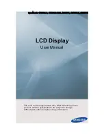 Preview for 1 page of Samsung SyncMaster 460UT-2 User Manual