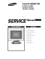 Предварительный просмотр 1 страницы Samsung SyncMaster 570B TFT Service Manual