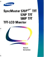 Samsung SyncMaster 570P Owner'S Instructions Manual preview