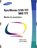 Preview for 1 page of Samsung SyncMaster 570S TFT (Spanish) Instrucciones  Para El Usuario