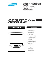 Preview for 1 page of Samsung SyncMaster 700p PLUS CSH7839L Service Manual