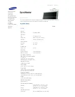 Предварительный просмотр 92 страницы Samsung SyncMaster 700TSn User Manual