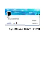 Samsung SyncMaster 710VT Manual Del Usuario preview