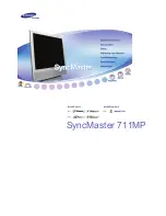 Preview for 1 page of Samsung SyncMaster 711MP User Manual