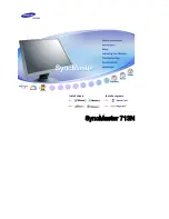 Preview for 1 page of Samsung SyncMaster 713N User Manual