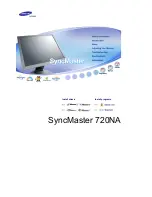 Samsung SyncMaster 720NA User Manual preview