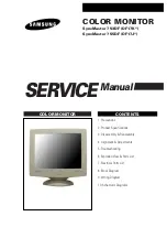 Samsung SyncMaster 753DF Service Manual preview