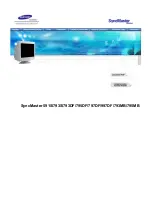 Preview for 1 page of Samsung SyncMaster 793DF Owner'S Manual