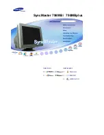 Samsung SyncMaster 798MB Manual предпросмотр