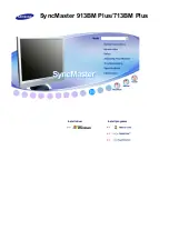 Preview for 1 page of Samsung SyncMaster 913BM PLUS Manual