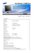 Preview for 78 page of Samsung SyncMaster 913BM PLUS Manual