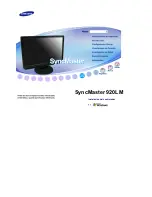 Samsung SyncMaster 920LM (Spanish) Manual Del Usuario preview