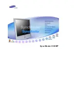 Samsung SyncMaster 930MP Manual предпросмотр