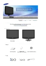 Preview for 2 page of Samsung SyncMaster 932MW Quick Start Manual