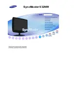 Samsung SyncMaster 932NW (Spanish) Manual Del Usuario предпросмотр