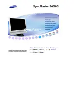 Samsung SyncMaster 940MG (Spanish) Manual Del Usuario предпросмотр