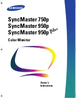 Samsung SyncMaster 950p Plus Owner'S Instructions Manual preview