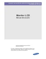 Preview for 1 page of Samsung SyncMaster BX1950 (Spanish) Manual Del Usuario