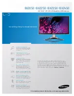 Preview for 1 page of Samsung SyncMaster BX2050 Specifications