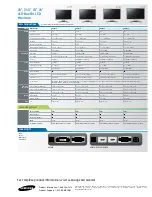 Preview for 2 page of Samsung SyncMaster BX2050 Specifications