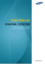 Samsung SyncMaster C23A750X User Manual предпросмотр