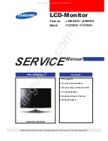 Samsung SyncMaster P2270HD Service Manual предпросмотр