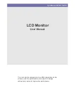 Preview for 1 page of Samsung SyncMaster P2370H User Manual