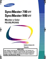 Samsung SYNCMASTER PG17IS (Spanish) Manual Del Usuario preview