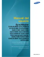 Preview for 1 page of Samsung SyncMaster S19C450BR (Spanish) Manual Del Usuario