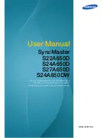 Samsung SyncMaster S22A650D User Manual предпросмотр