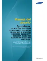 Preview for 1 page of Samsung SyncMaster S22C200B (Spanish) Manual Del Usuario