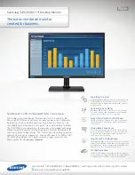Preview for 1 page of Samsung SyncMaster S22C200B Specifications