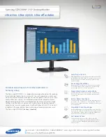 Preview for 1 page of Samsung SyncMaster S22C200NY Specifications