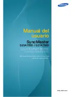 Samsung SyncMaster S23A750D (Spanish) Manual Del Usuario preview