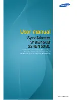 Samsung SyncMaster S24B150BL User Manual preview