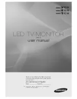 Preview for 1 page of Samsung T19C350 User Manual