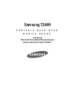 Preview for 1 page of Samsung T249R User Manual