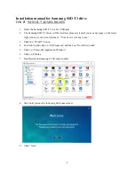 Preview for 1 page of Samsung T3 Installation Manual