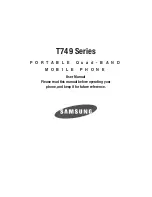 Samsung T749 Series User Manual preview