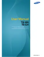 Samsung TB-WH User Manual preview