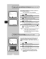 Preview for 20 page of Samsung TB15X5 Owner'S Instructions Manual