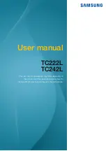 Samsung TC222L User Manual preview