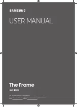 Preview for 1 page of Samsung The Frame QE43LS03 User Manual