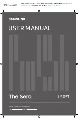 Preview for 1 page of Samsung The Sero GQ43LS05T User Manual