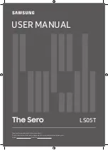Samsung The Sero LS05T User Manual preview