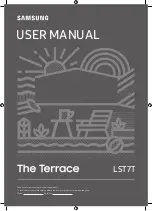 Preview for 1 page of Samsung The Terrace LST7T Series User Manual