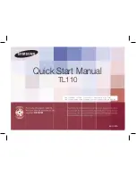 Предварительный просмотр 1 страницы Samsung TL110 Quick Start Manual