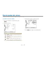 Предварительный просмотр 104 страницы Samsung TL500 (Spanish) Manual Del Usuario