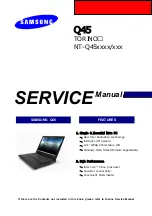 Preview for 3 page of Samsung TORINO II NT-Q46 Series Service Manual