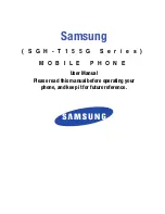 Preview for 1 page of Samsung TracFone SGH-T155G Series User Manual